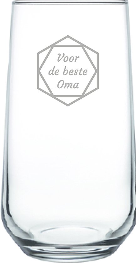 Verre Gravé 47cl pour la meilleure Mamie en hexagon