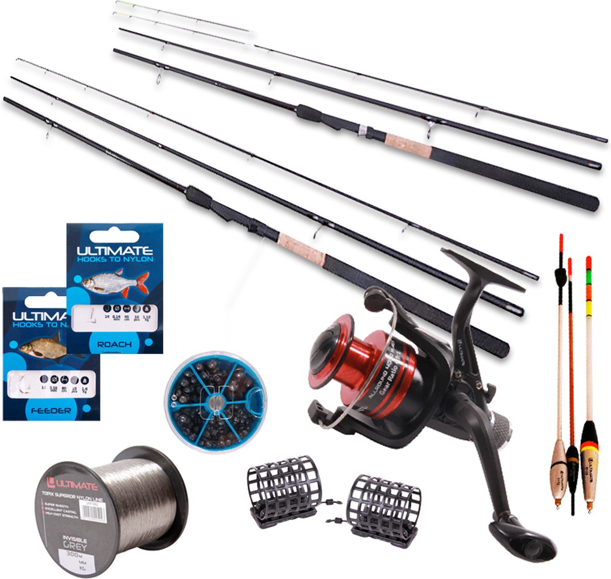 Ultimate Method Feeder Rig Pack (40pcs) - Witvis Onderlijn