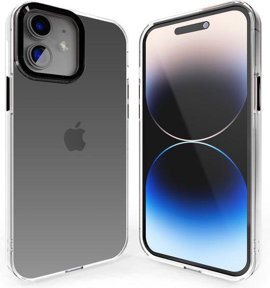 Coverzs geschikt voor Apple iPhone 11 hard case met metalen camera
