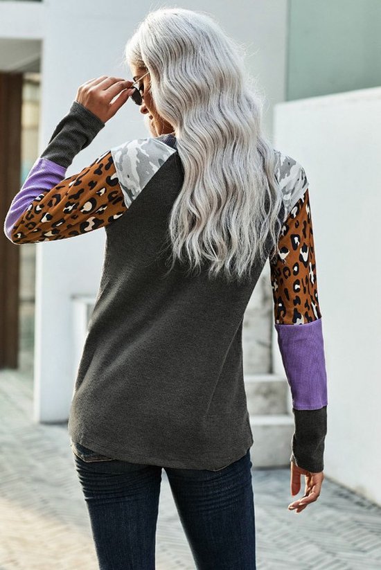 Top Trui Dames - Kleurvlakken - Tidal - Maat XL