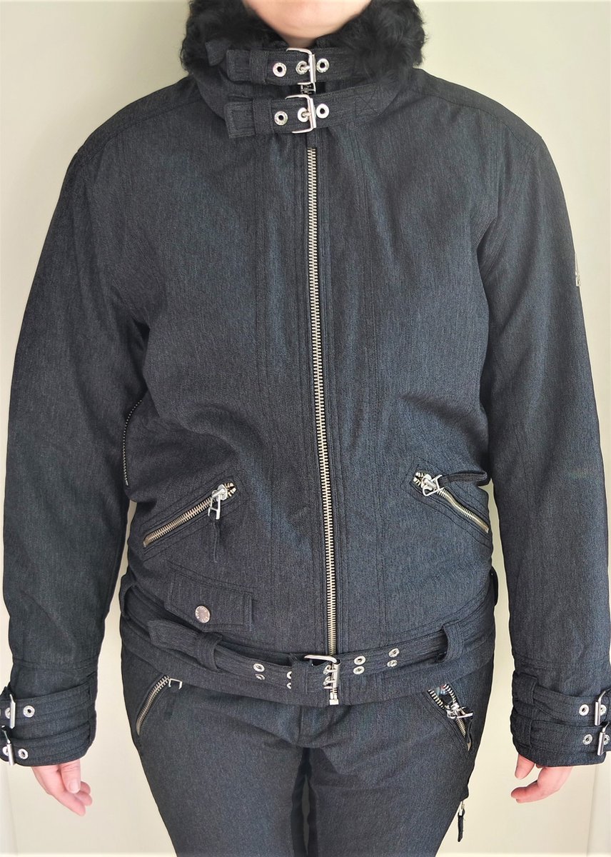 S.O.S Sportswear Of Sweden Pilot Fur Jacket/ Ski-jas - Donker Grijs - Maat 50