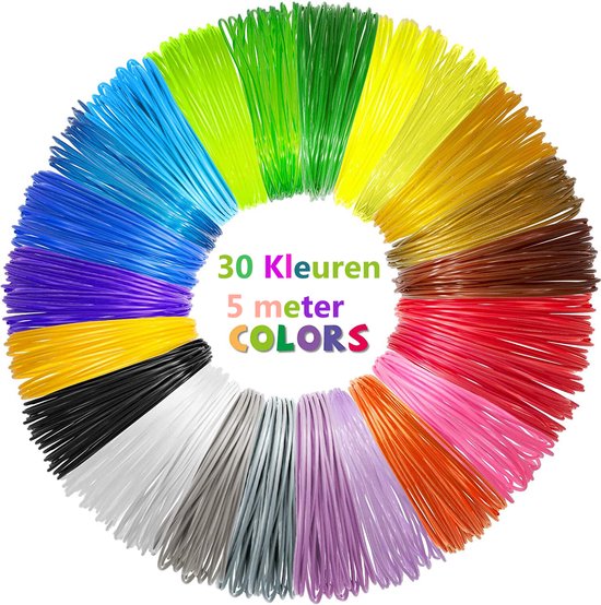 Recharges de stylo 3D - PLA - 30 couleurs - Filament de stylo 3D
