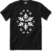 Rendier flokjes - T-Shirt - Heren - Zwart - Maat XL