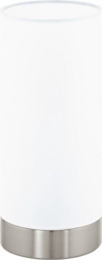 EGLO Pasteri Tafellamp - E27 - 25,5 cm - Grijs/Wit - Dimbaar