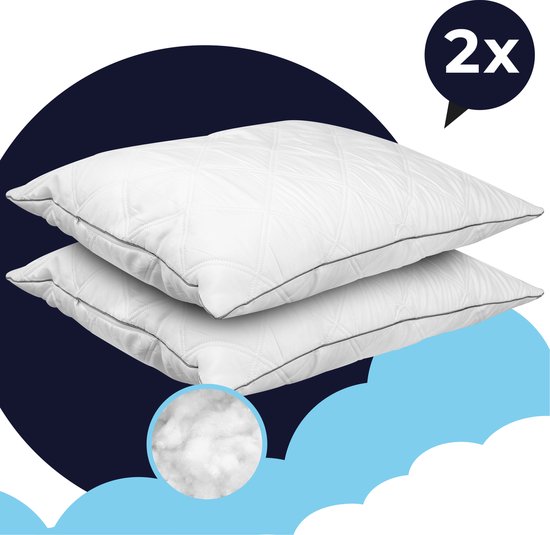 Sleepcomfort® - Oreiller Navalon - Synthétique - Pack Duo - 60 x 70 cm -  Set de 2 -... | bol