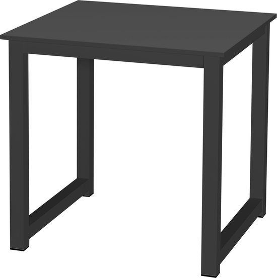 Table de cuisine - table bureau - 75 cm x 75 cm - noir