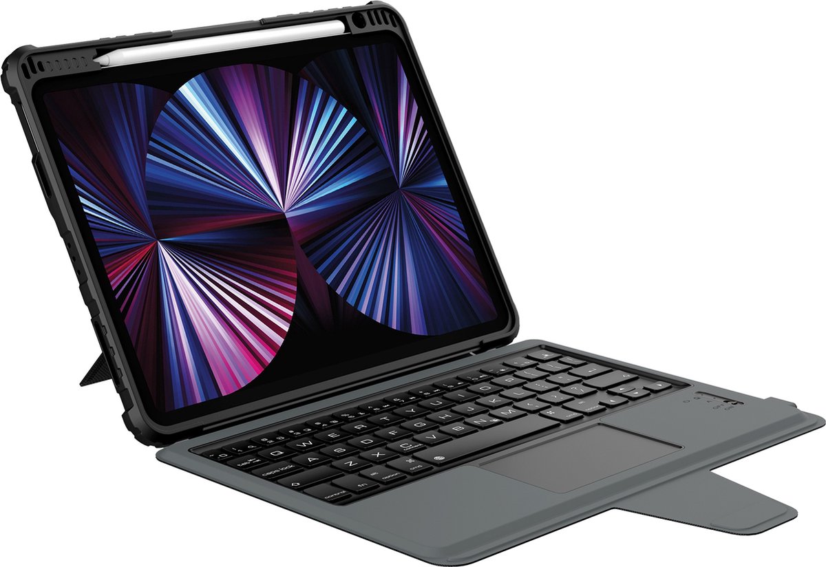 Nillkin- Tablet toetsenbord hoes - Geschikt voor Apple iPad 10 10.9 (2022) - QWERTY keyboard case - Met Pencil Houder en Stand functie - Zwart