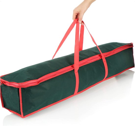 Jumbo 9FT kerstboom opbergtas - 3-delige set bevat 2 slingers opbergzakken voor kerstversiering - duurzame versterkte draaggrepen, dubbele ritssluiting opbergcontainers waterdichte kerstopbergtas
