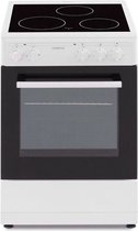 Plaque de cuisson vitrocéramique 50 x 50, four à convection naturelle, four blanc 48L