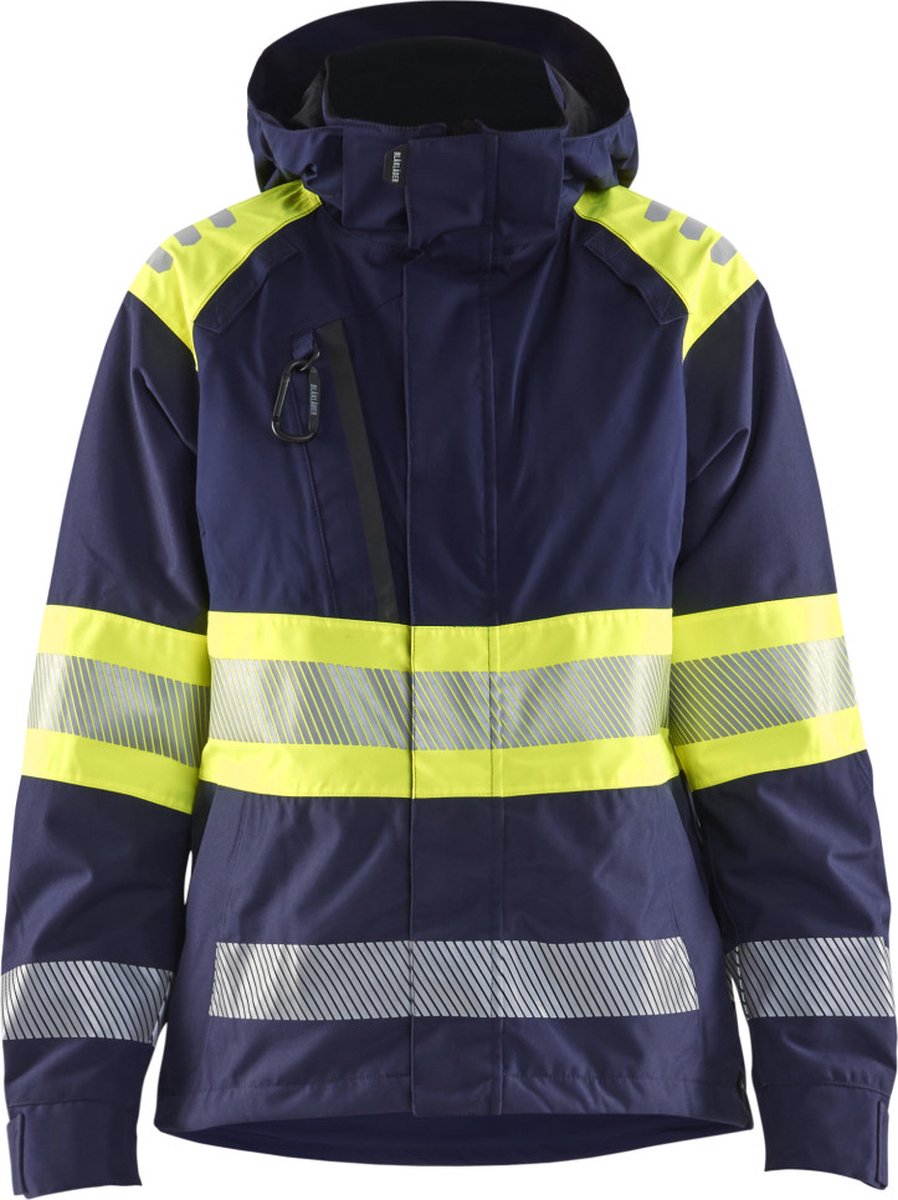 Blaklader 4430-1977 Dames Shelljack High Vis Marine/High Vis Geel