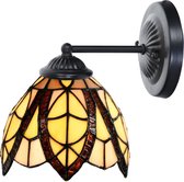 Art Deco Trade - Tiffany wandlamp zwart met Flow Souplesse Small