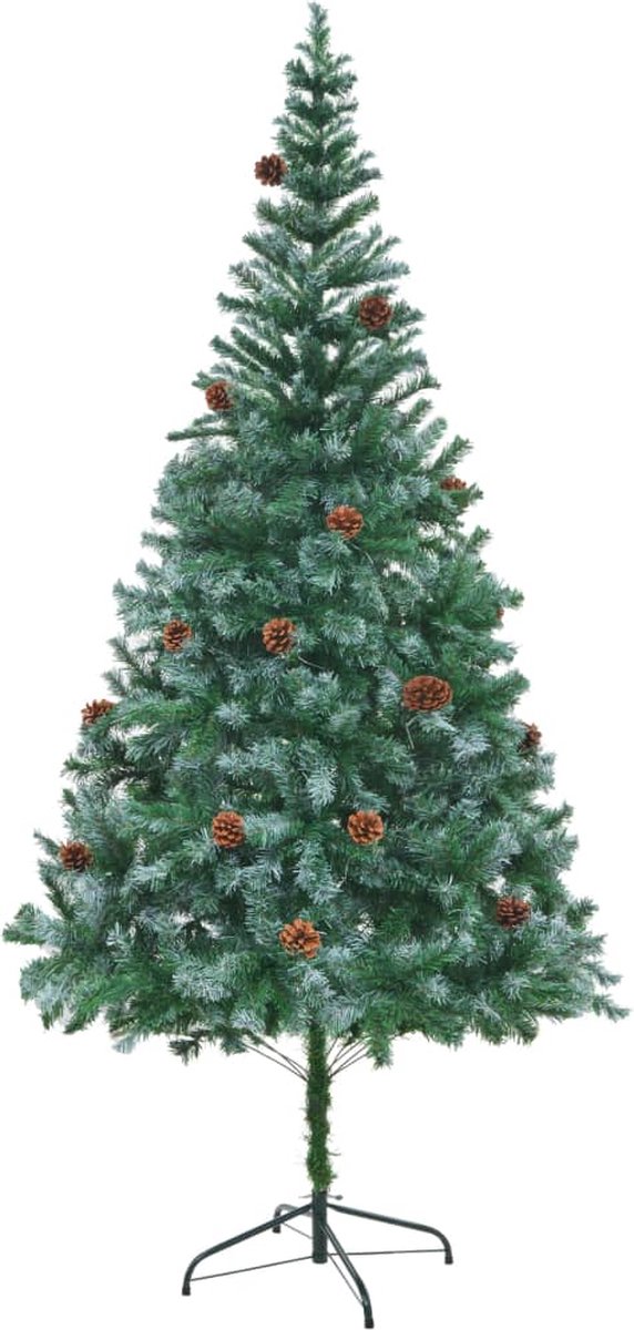 Prolenta Premium - Kunstkerstboom met dennenappels 210 cm
