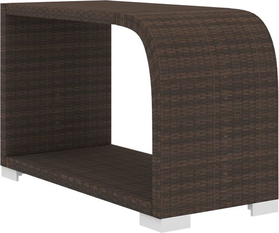 Prolenta Premium - 8-delige Loungeset met kussens poly rattan bruin