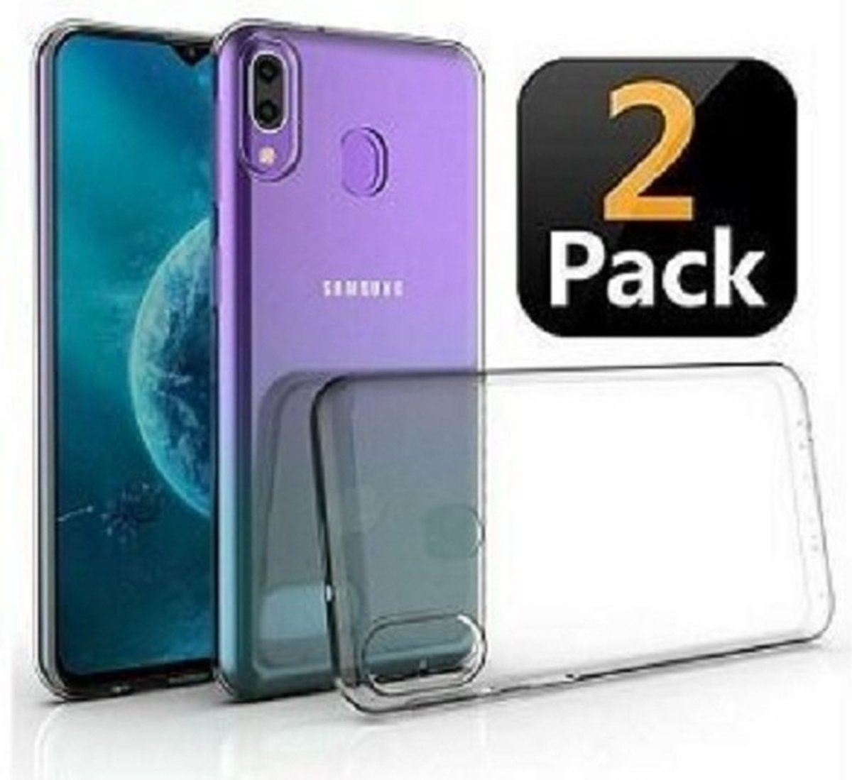 Samsung S10 PLUS Hoesje Siliconen TPU Transparant 2x