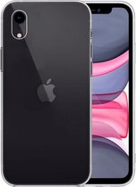 Hoesje Geschikt voor iPhone XR Hoesje Siliconen Case - Hoes Geschikt voor iPhone XR Hoes Siliconen - Transparant