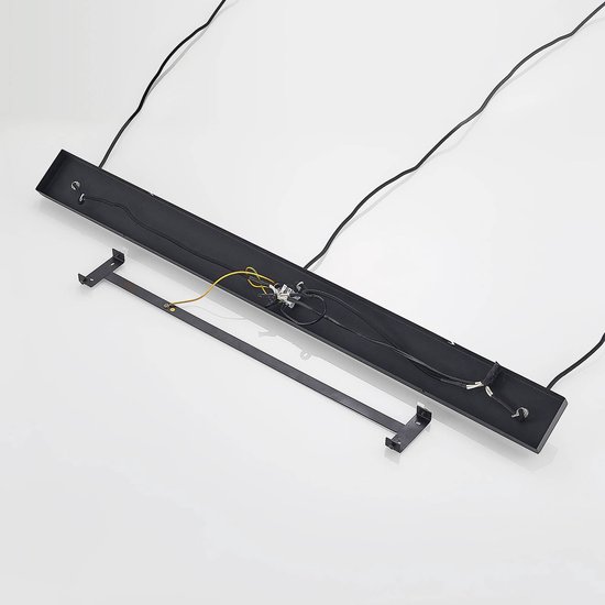Lindby - hanglamp - 3 lichts - Staal - H: 20 cm - E27 - zwart, goud