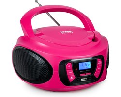 foto van Bigben CD62 - Radio CD speler voor kinderen - Bluetooth/USB - Roze