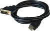 club3D CAC-1210 DVI-kabel DVI / HDMI Adapterkabel DVI-D 24+1-polige stekker, HDMI-A-stekker 2.00 m Zwart Vlambestendig