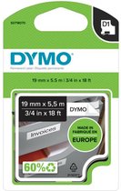 DYMO originele D1 Duurzame polyester labels | Zwarte Tekst op Wit Label | 12 mm x 5,5 m | zelfklevende etiketten voor de LabelManager labelprinter | gemaakt in Europa