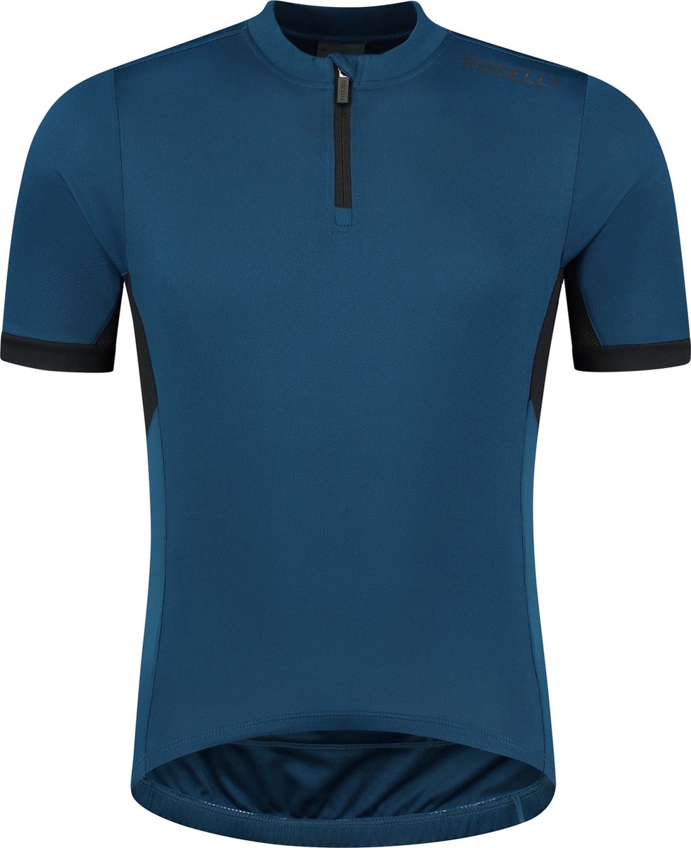 Rogelli Core Fietsshirt - Korte Mouwen - Heren - Donker Blauw - Maat L - Rogelli