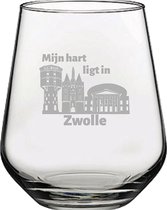 Gegraveerde Drinkglas 42,5cl Zwolle