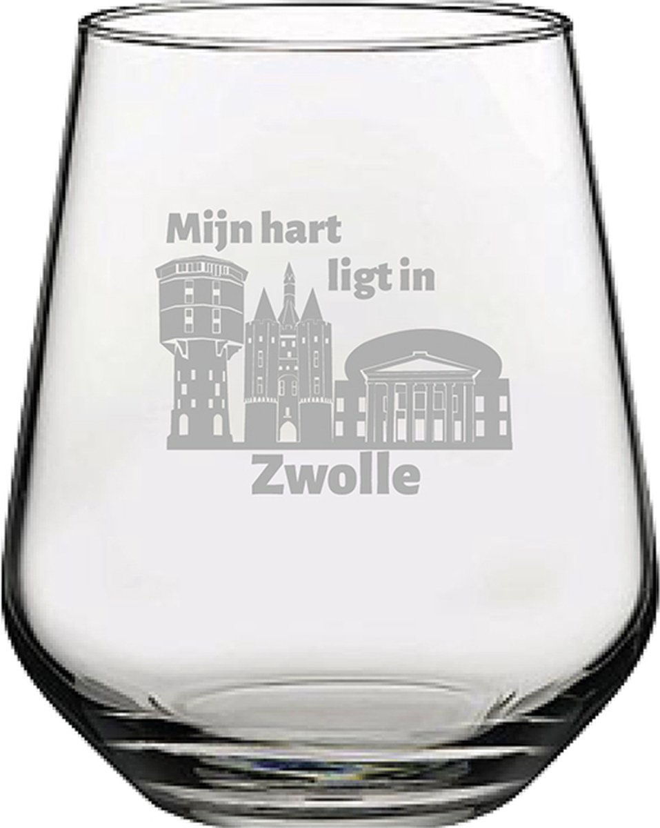 Gegraveerde Drinkglas 42,5cl Zwolle