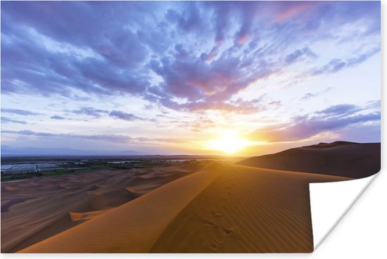 Poster - Woestijn tijdens zonsopkomst