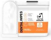 DogsLife Dental Wipes - Gebitsdoekjes voor tandheelkundige reiniging van honden - Vingerdoekjes om tanden te poetsen - Inhoud 50 stuks