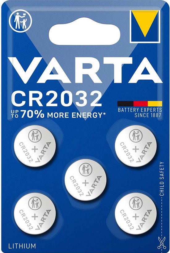 Vertrek Beweegt niet solo Varta CR2032 – 5 stuks | bol.com