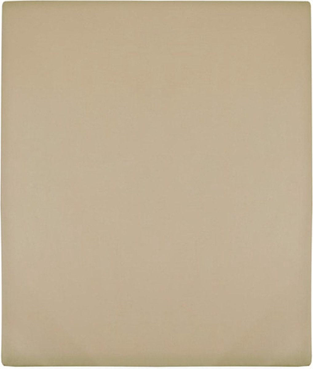 vidaXL Hoeslaken jersey 160x200 cm katoen taupe