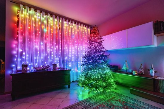 Lampe de sapin de Noël Led Bluetooth App Controlled RVB Coloré Usb String  Lights 30 mètres 300 lumières
