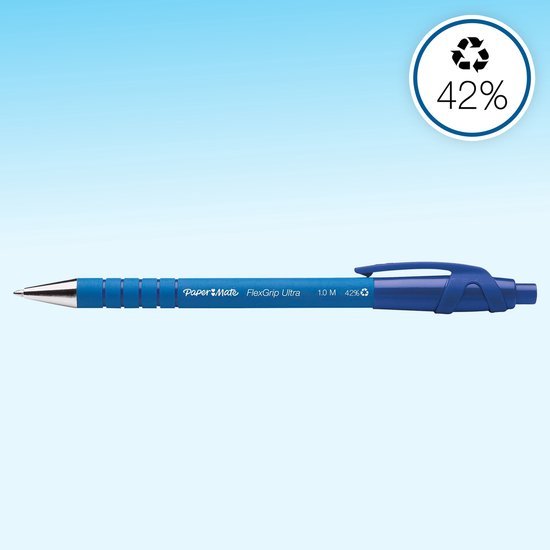 BIC M10 Original Balpennen met Kliksysteem Medium Punt (1,0 mm) - Blauw