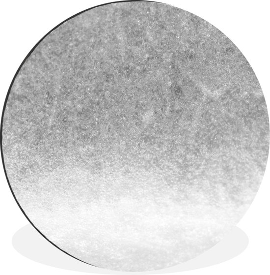 WallCircle - Wandcirkel - Muurcirkel - Abstracte watermeloen - zwart wit - Aluminium - Dibond - ⌀ 60 cm - Binnen en Buiten