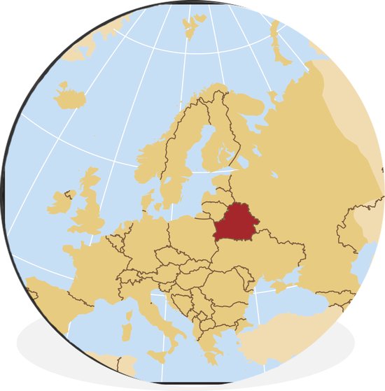Is Initiatief massa WallCircle - Wandcirkel - Muurcirkel - Illustratie van een Europese kaart  met... | bol.com