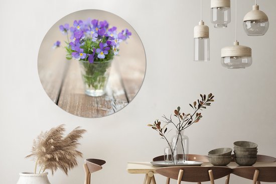 Violons dans un vase Cercle mural aluminium ⌀ 140 cm