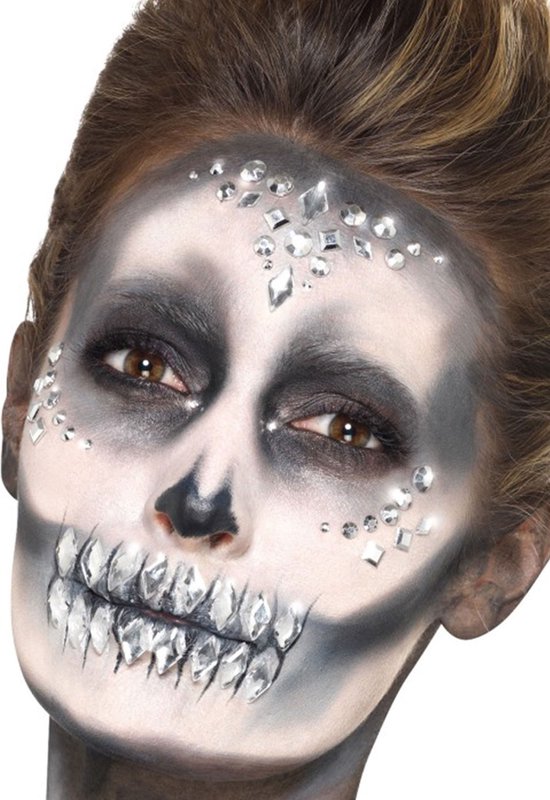 Boland - Kit de Maquillage le visage Diamond Skull - - Kit de peinture pour  le visage