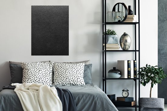 Affiche Cuir - Structure - Zwart - Vert - Léger - 60x80 cm