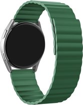 Magnetisch siliconen bandje geschikt voor Xiaomi Amazfit Bip / Bip Lite / Bip S / Bip U / Bip U Pro / Amazfit GTS / GTS 2 / GTS 3 / GTS 4 - Mini bandje siliconen groen