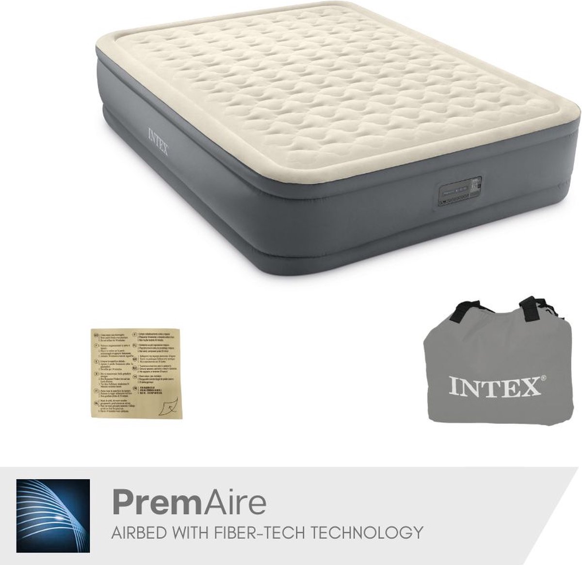 Intex Premaire II Elevated Queen Luchtbed - 2-persoons - 203x152x46 cm |  bol.com