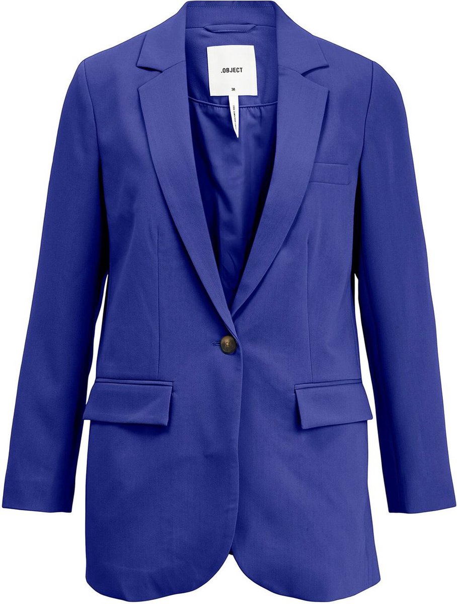 Object Blazer Objsigrid L/s Blazer Noos 23035737 Clemantis Blue/col Dames Maat - 36
