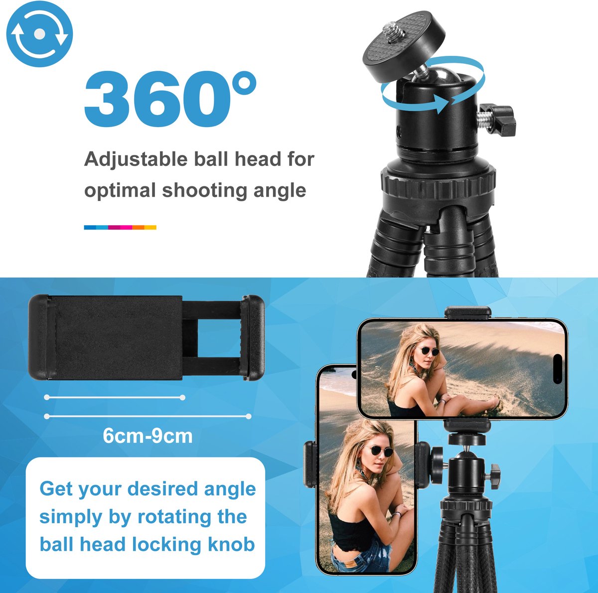 YONO Tripod Smartphone Flexibel thumbnail 5