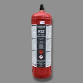 Refco vulslang 1/4 SAE met kogelafsluiter rood, 0,9 meter Refco vulslang 1/4 SAE met kogelafsluiter rood, 0,9 meter