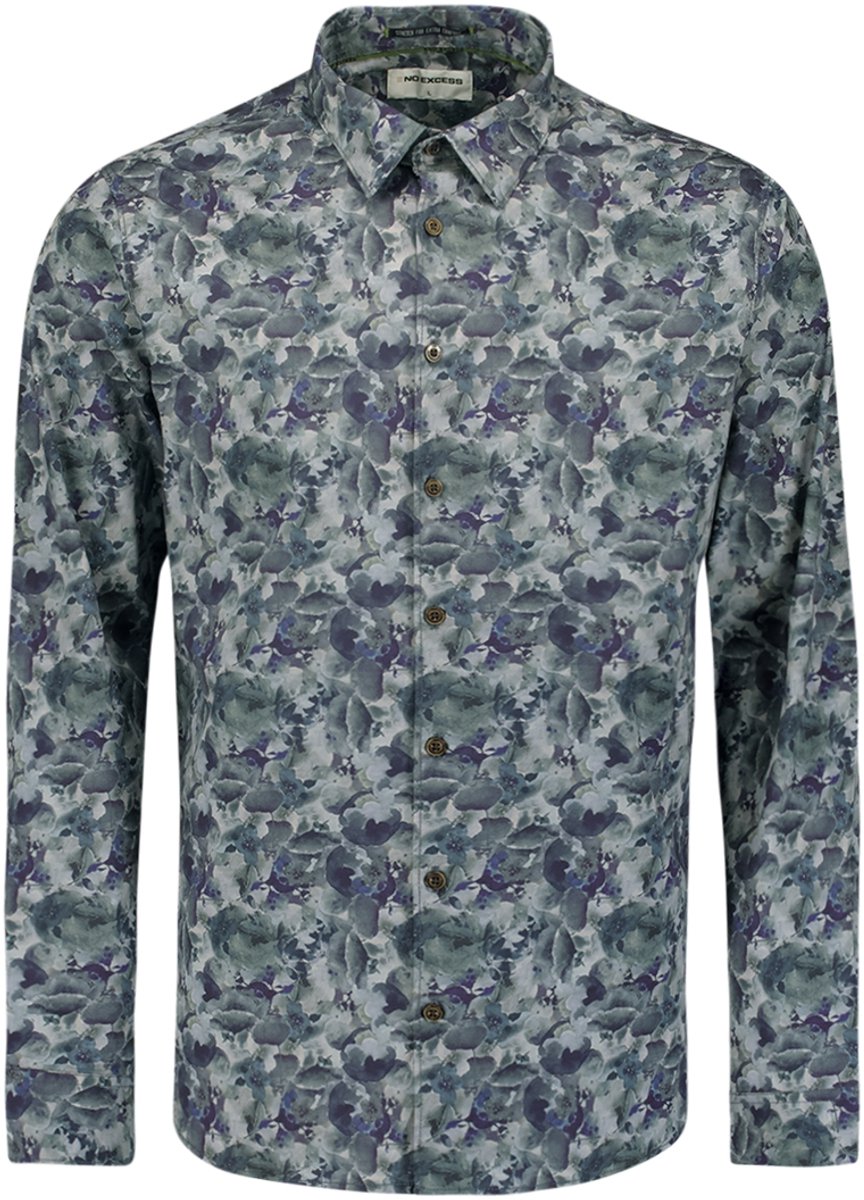 Bedrukt Stretch Shirt