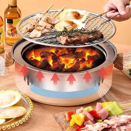 Home & Marker - Tafel BBQ - Mini BBQ - Draagbare BBQ - Camping BBQ - Mini Grill - Tafelbbq - Mini Barbecue - GRILLSTER van Home & Marker — afbeelding 4