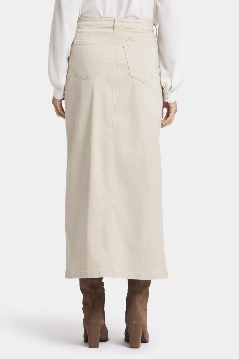 Lange Rok met hoge taille en een split