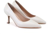 Desa Talons/Chaussures à talons Cuir Beige Femme Astuce de chaussure: pointu Taille: 37 EU