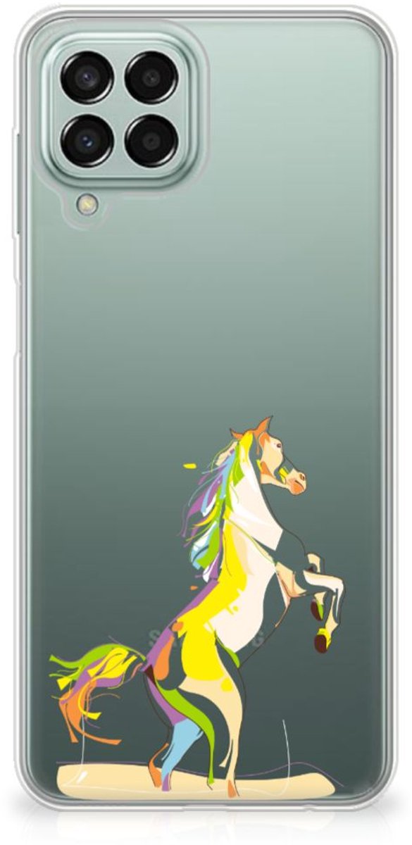 Samsung Galaxy M33 Telefoonhoesje met Naam Horse Color