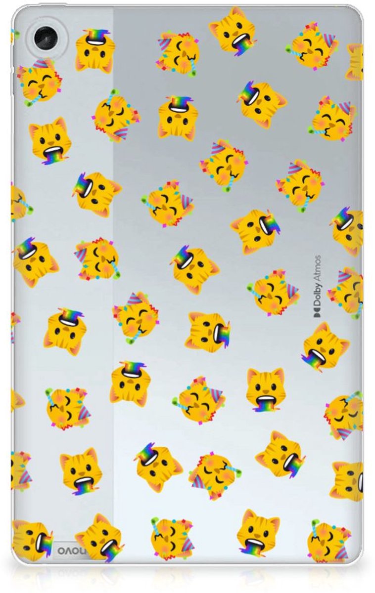 Hippe Hoes voor Lenovo Tab M10 Plus (3e generatie) Katten Emojis