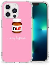 Étui en silicone Étui pour téléphone Apple iPhone 13 Pro avec petit ami à écrou à bord transparent