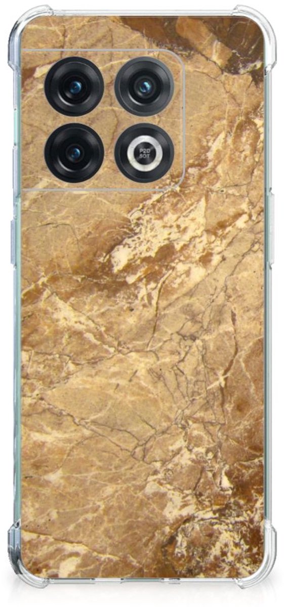 OnePlus 10 Pro Anti-Shock Hoesje Marmer Creme
